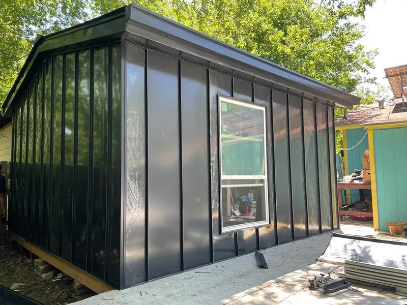 Black standing seam metal wall panels for Roof Inspection in Fostoria